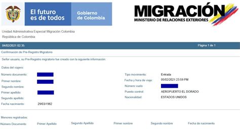 Check Mig Form: Colombia Migration Process In English