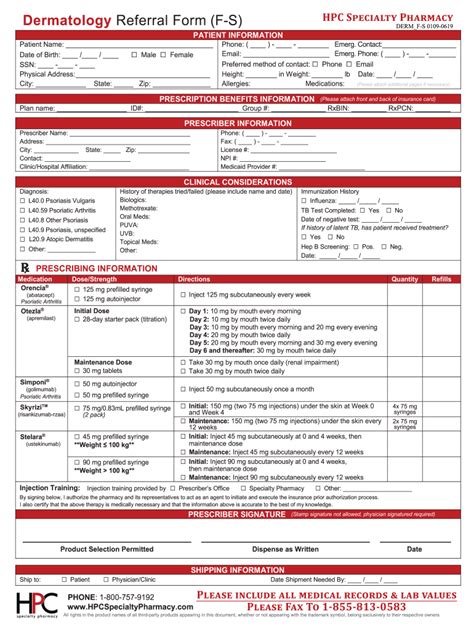 Chop Dermatology Referral Form: Easy Patient Referral Process