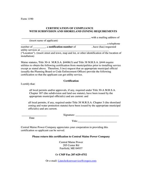 Cmp 1190 Form: A Comprehensive Guide For You