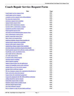 Coach Warranty Service Request Form Made Easy