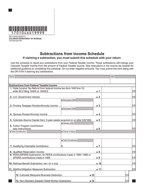 Colorado 104ad Form Instructions And Filing Guide