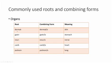 Combining Form Definition: Word Root Plus A Prefix Or Suffix