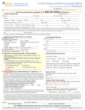 Complete Dexcom Order Form With Ccs Medical Made Easy