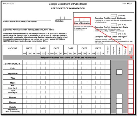 Complete Georgia Immunization Exemption Form 3231 In 5 Steps