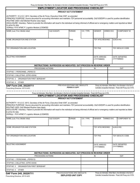 Complete Guide To Da Form 245: Understanding The Basics