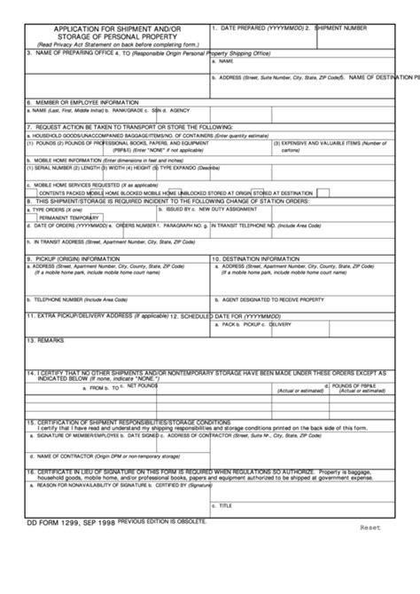 Complete Guide To Dd Form 1299