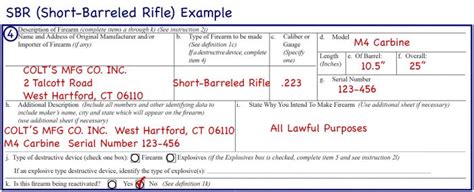 Complete Guide To Filling Out Atf Form 1 For Sbr