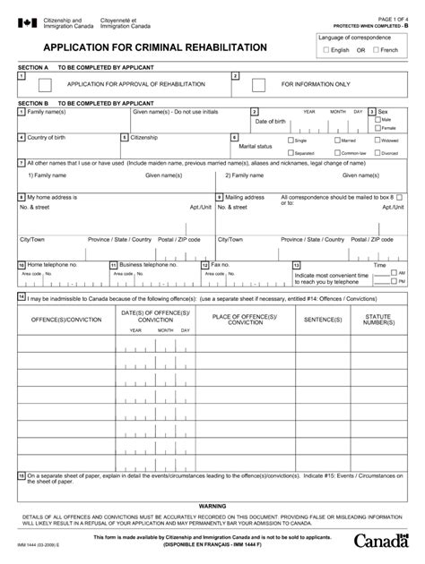 Complete Guide To Imm 1444 Application Form