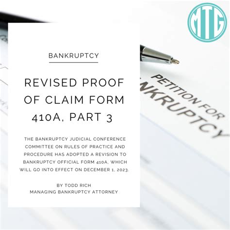 Complete Guide To Proof Of Claim Form 410a