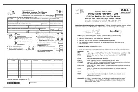 Complete It-201 Form Instructions For New Yorkers