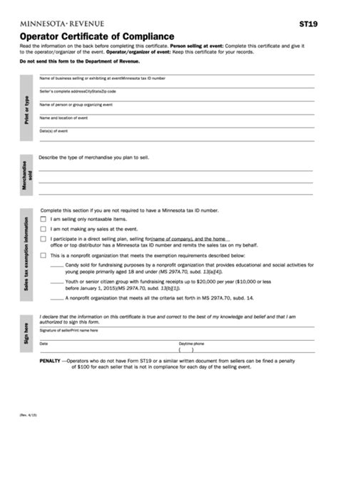 Complete Mn St19 Form In 5 Easy Steps