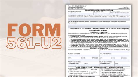 Complete Ssa-561-U2 Form With Easy Instructions Guide