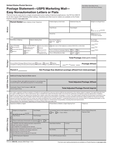 Complete Usps Form 3602 Ez In 5 Easy Steps