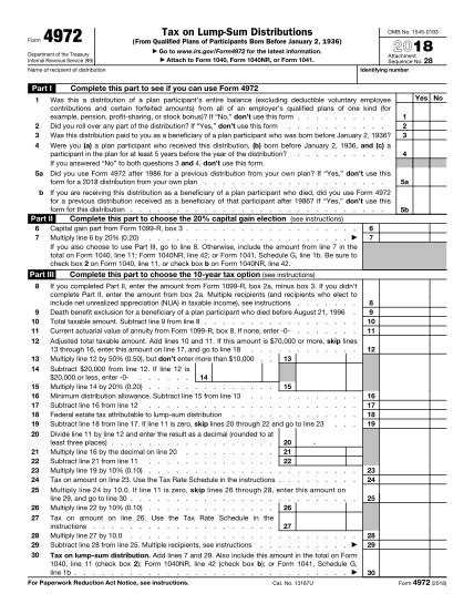 Completing Form 4972: Easy Step-By-Step Instructions