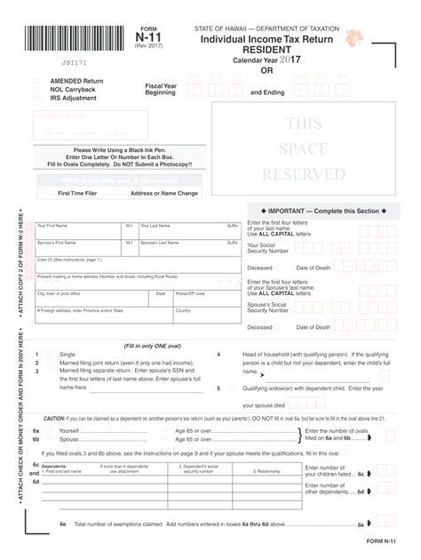 Completing The N-11 Tax Form Made Easy