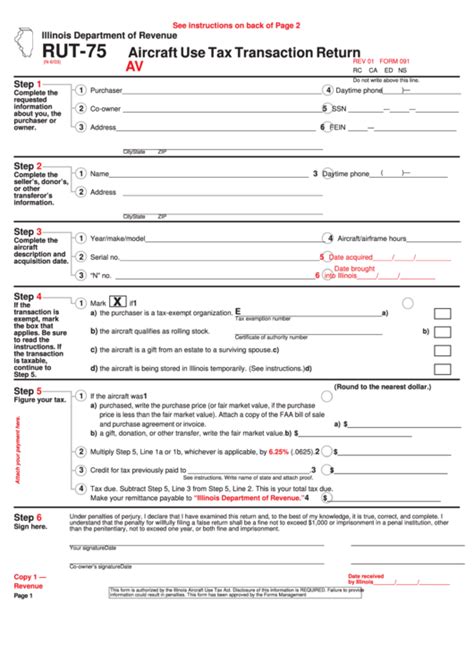 Completing The Rut-75 Form In Illinois: A Step-By-Step Guide