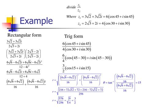 Complex Numbers In Trigonometric Form Made Easy