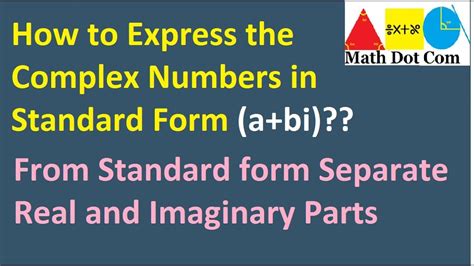 Complex Numbers: A + Bi Explained