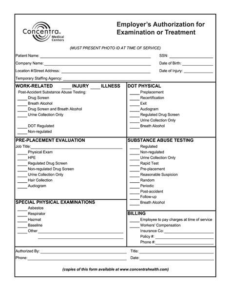 Concentra Tb Test Form: A Quick And Easy Guide