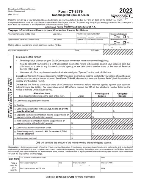 Connecticut Tax Forgiveness: Form Ct-8379 Explained