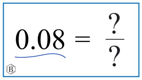 Convert 0.008 To A Fraction In Simplest Form