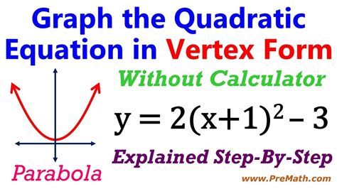 Convert Quadratic Functions To Vertex Form Easily Online