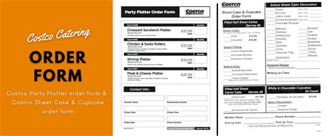 Costco Catering Order Form: Easy Event Planning Made Simple