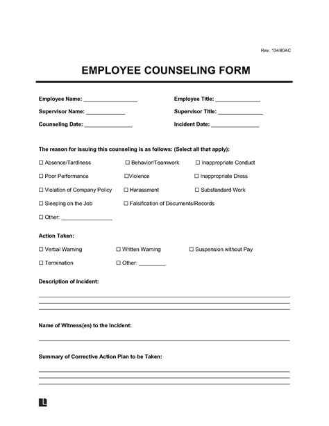 Counseling Form Template For Effective Therapy Sessions