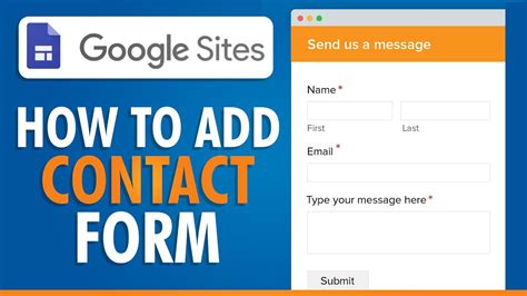 Create A Contact Us Form With Google Sites Easily