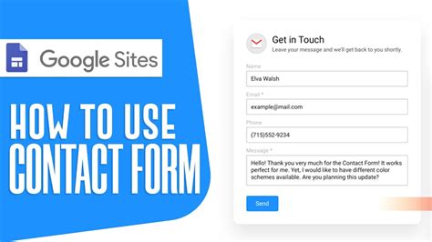 Create A Google Sites Email Form In Minutes