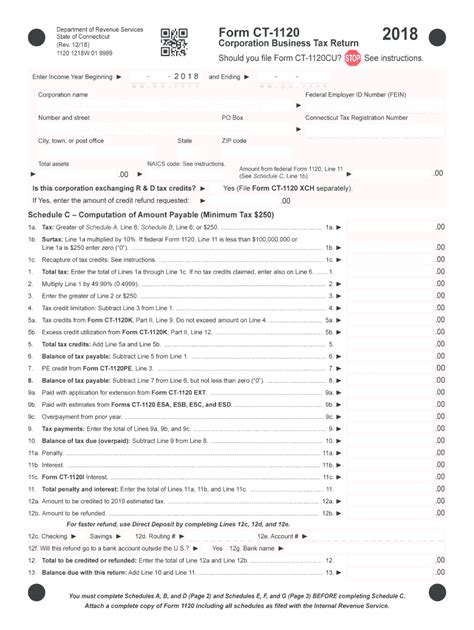 Ct Form 1120: A Guide To Filing Corporate Taxes