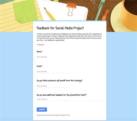 Cute Google Form Templates To Boost Engagement