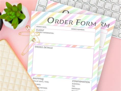 Cute Order Form Template Designs For Your Business