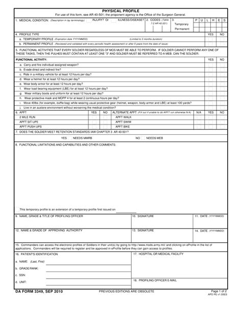 Da 3349 Form: Army Publication And Training Circulars Guide