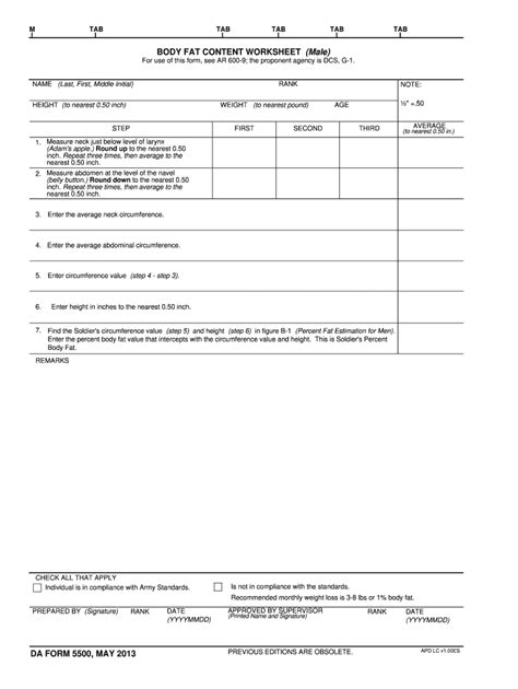 Da 5500 Form: A Comprehensive Guide For Military Personnel