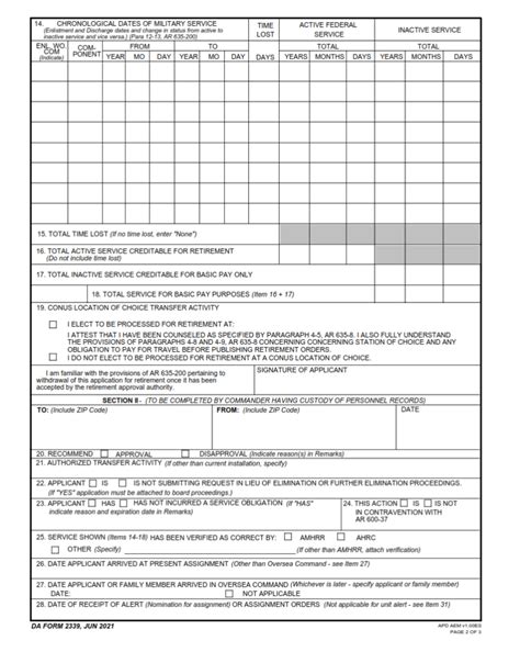 Da Form 2339: Army Personnel Record Review Guide