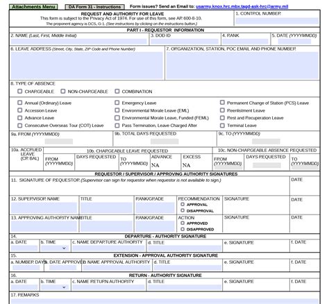 Da Form 31 Fillable: Download And Fill Out Easily