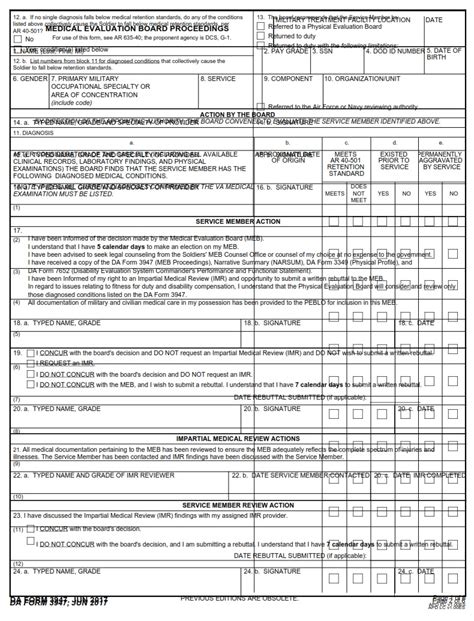 Da Form 3947: A Comprehensive Guide