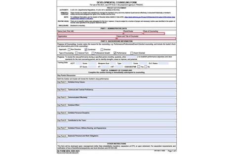 Da Form 3953: Understanding The Armys Counseling Form