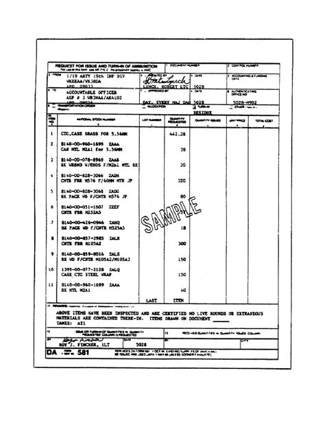 Da Form 581 Tar: Understanding The Us Militarys Tender