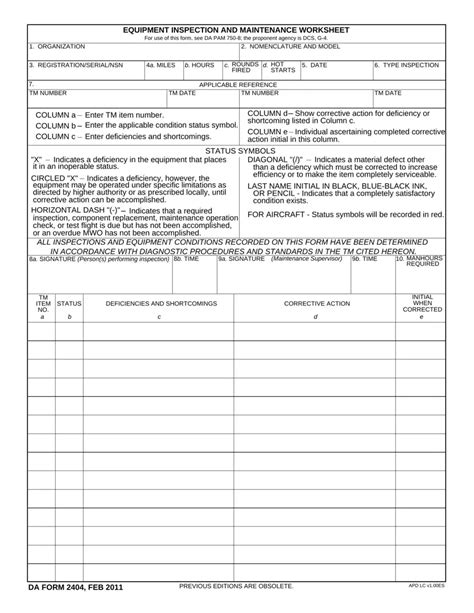 Da Form 5988-E Example And Filling Instructions