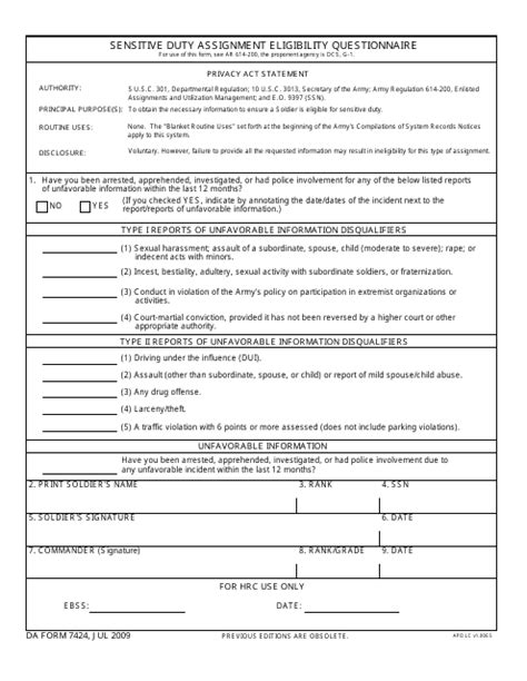 Da Form 7424: Understanding The Armys Evidence Of Injuries Report