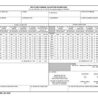 Da Form 7822: Instructions And Download