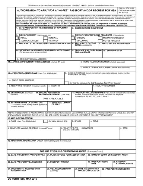 Dd Form 1056: A Guide To Understanding And Filing