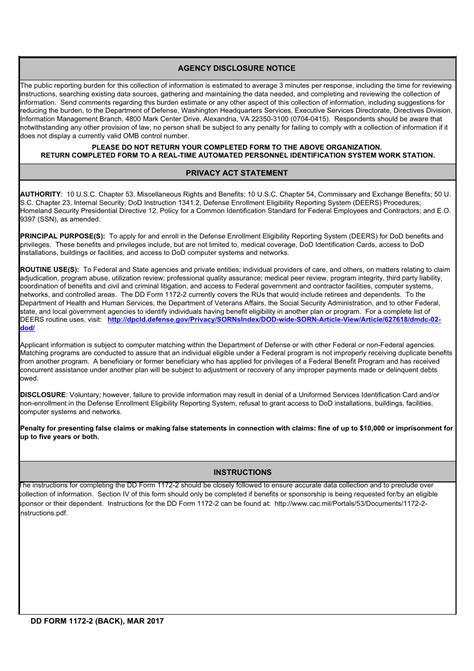 Dd Form 1172 2 Online Application And Instructions