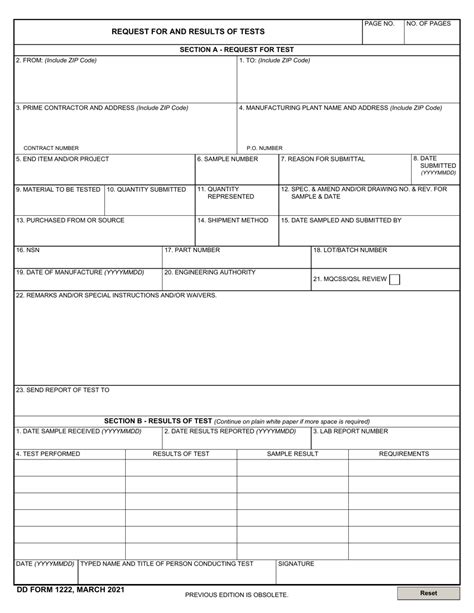 Dd Form 1222: Understanding The Antecedent Acquired Property List