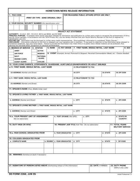 Dd Form 2266: Understanding The Doctors Statement