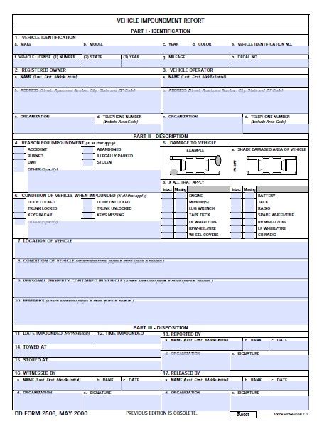 Dd Form 2506: A Comprehensive Guide For Military Personnel