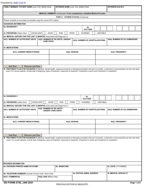 Dd Form 2792: Understanding Medical Pre-Screening Procedures