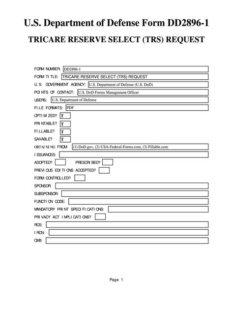 Dd Form 2896-1: Navigating The Referral For Retention Determination